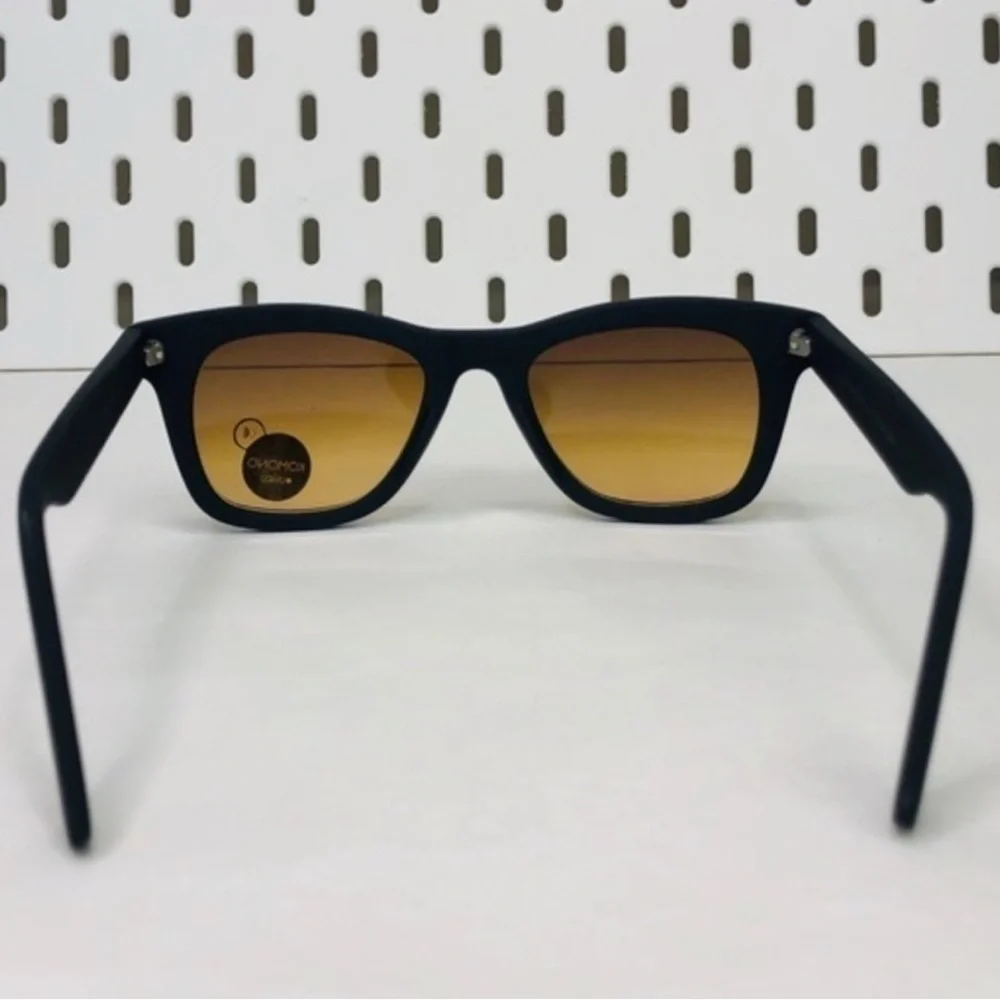 Komono Sunglasses Matte Black - Brown Gradient Lenses | Unisex Allen Rubber